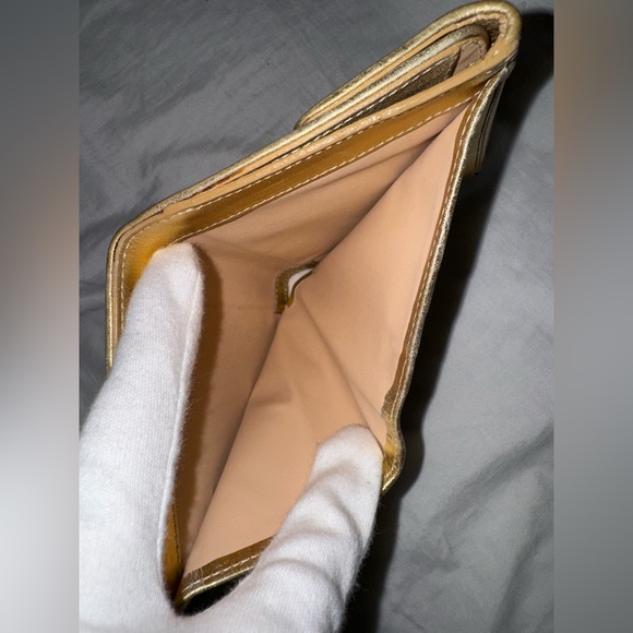 Celine Pink And Gold Macadam Trifold Wallet - Picture 11 of 11